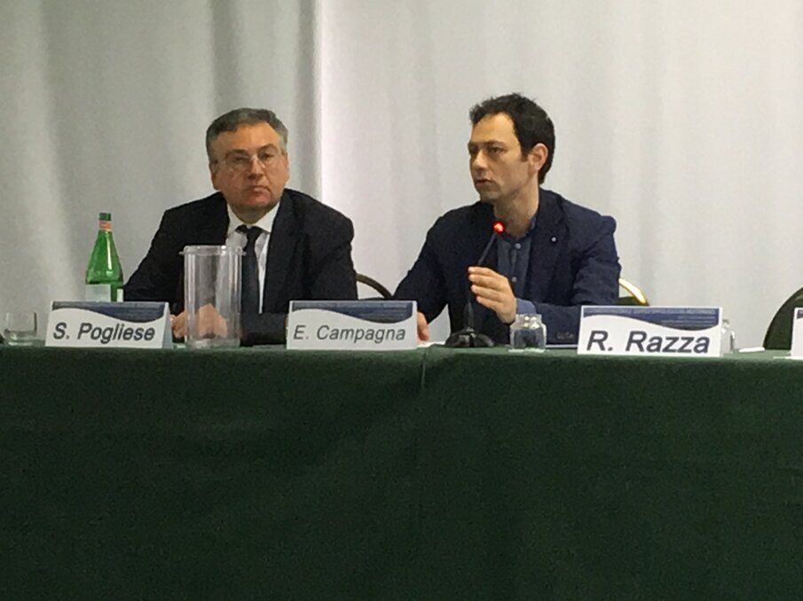 Il dott. Ezio Campagna, tesoriere dell’Ordine e consulente dell’Assessorato alla Salute e l’Assessore Regionale alla salute, Ruggero Razza.