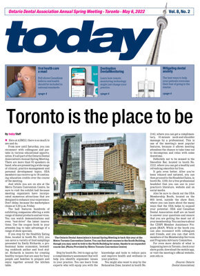 today ODA Annual Spring Meeting Toronto May 6, 2022 today ODA Annual Spring Meeting Toronto May 6, 2022