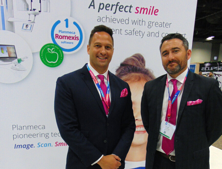 Rich Hofmann, left, and Adam Winik of Planmeca USA.