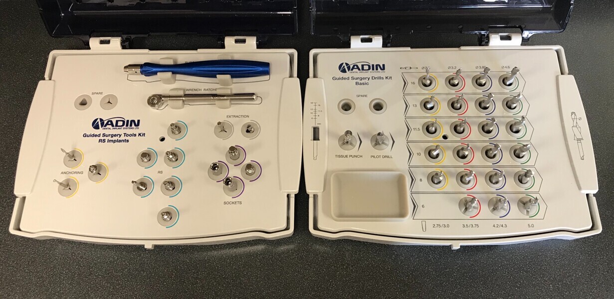 Fig. 9: Guided surgery dental implant kits.