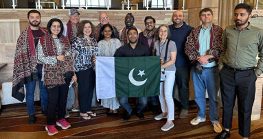 Dental student Jaint Kumar from Pakistan makes history at One Voice Conference 2025 in USA