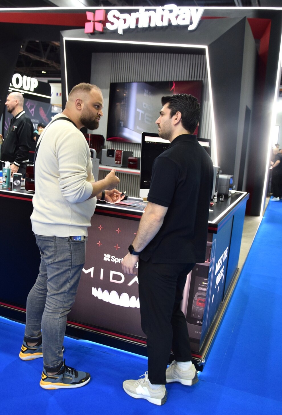 The SprintRay booth can be found in Hall 8 of AEEDC Dubai. (Image: Dental Tribune International)