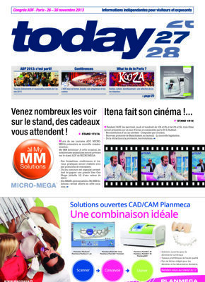 today Congrès ADF Paris Nov. 27, 2013 today Congrès ADF Paris Nov. 27, 2013