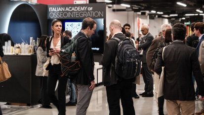 Participants exchanging ideas among the dynamic atmosphere of EAO-DGI 2024.