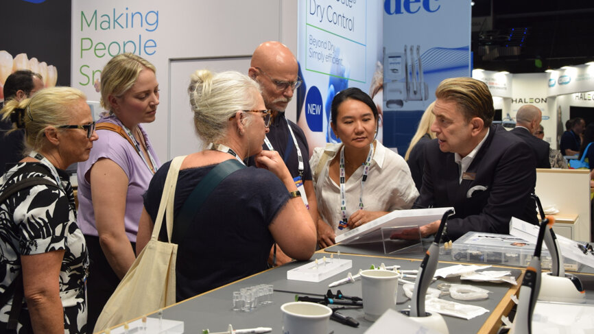 Industry representatives demonstrate innovations to congress attendees.