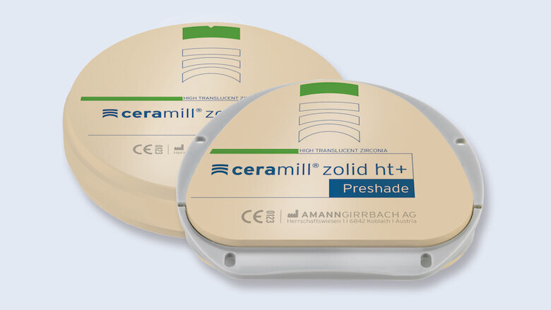 Óxido de circonio con coloración previa y alta translucidez