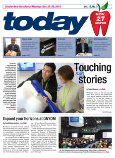 today Greater New York Dental Meeting Nov. 27, 2018 today Greater New York Dental Meeting Nov. 27, 2018