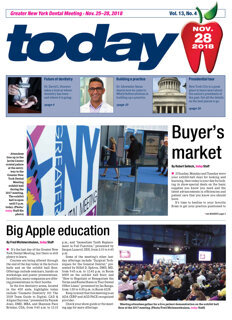 today Greater New York Dental Meeting Nov. 28, 2018 today Greater New York Dental Meeting Nov. 28, 2018
