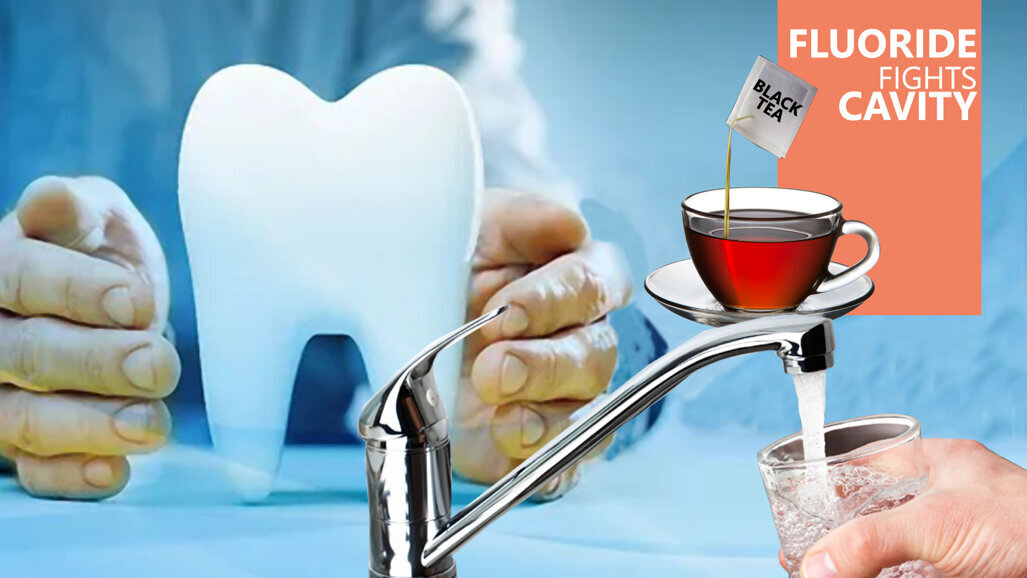 Fluoride in tea, bottled water may cut dental cavity risk