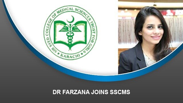 Dr Farzana joins SSCMS