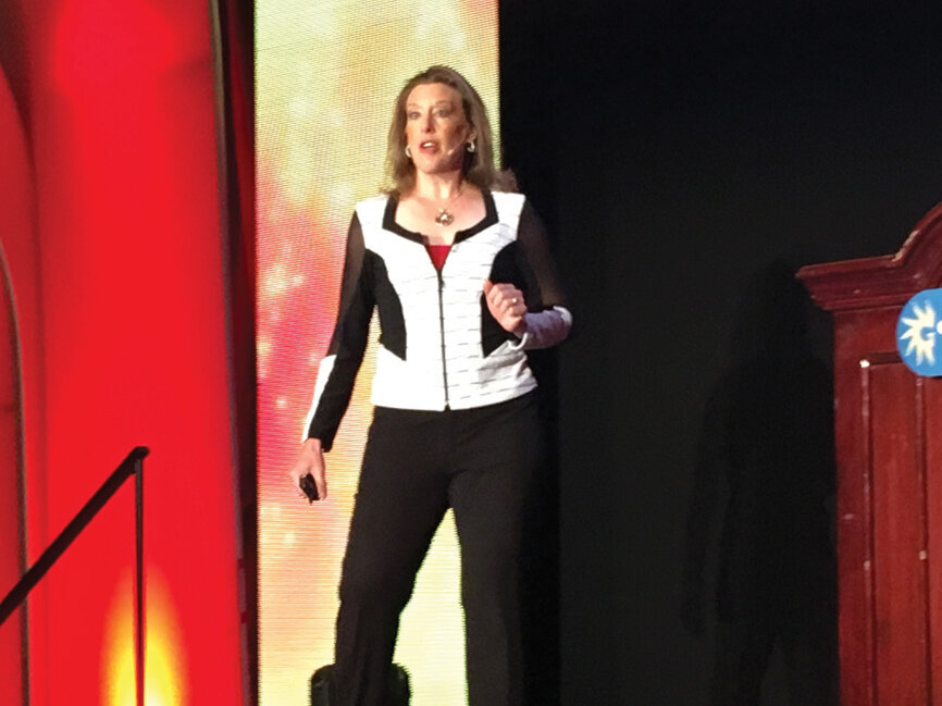 Body language expert Traci Brown presents ‘Liar, Liar Pants on Fire’ on Thursday morning. Her keynote speech was geared at teaching attendees how to stop second-guessing their instincts and immediately spot the three telltale signs of when someone is lying.