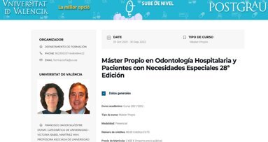 Un Máster en Odontología Hospitalaria que abre puertas