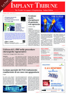 Implant Tribune Italy No. 2, 2018