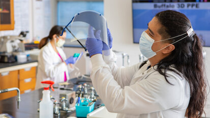 Dental students provide free face shields for local dentists