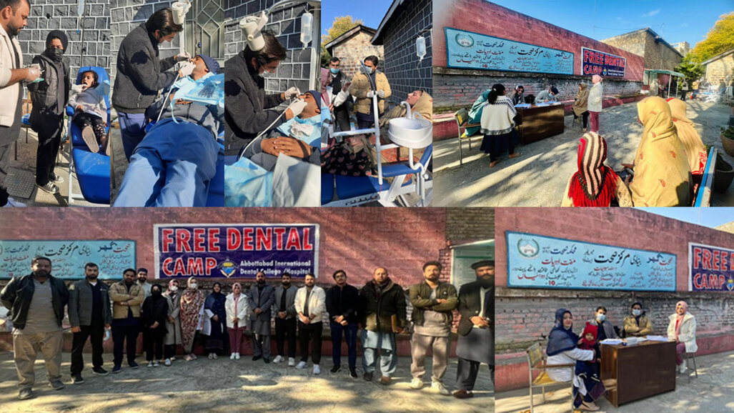 Abbottabad Int’l Dental College hosts free dental camp in Mirpur