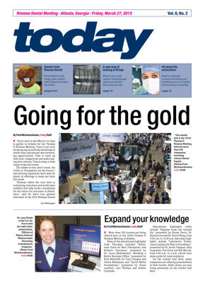 today Hinman Dental Meeting Atlanta March 27, 2015 today Hinman Dental Meeting Atlanta March 27, 2015