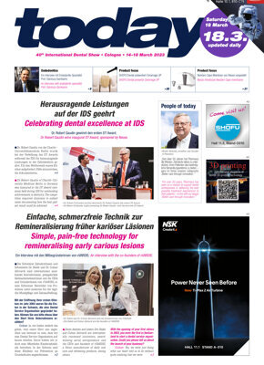 today at IDS Cologne 18 March 2023 today at IDS Cologne 18 March 2023