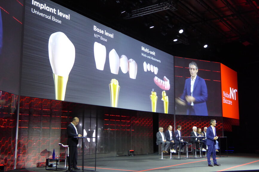 El Dr. Francesco Mintrone describió las tres presentaciones del implante Nobel Biocare N1.