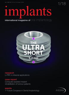 implants international No. 1, 2018 implants international No. 1, 2018