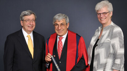 Stanley Bergman receives honorary fellowship Stanley Bergman receives honorary fellowship