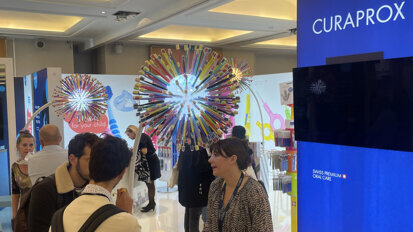 The Curaprox booth at the 2022 ADF congress.
