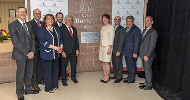 Stony Brook University School of Dental Medicine unveils Henry Schein Cares Reception Area