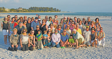 Imagine the perfect sunset on a warm, sandy beach ...