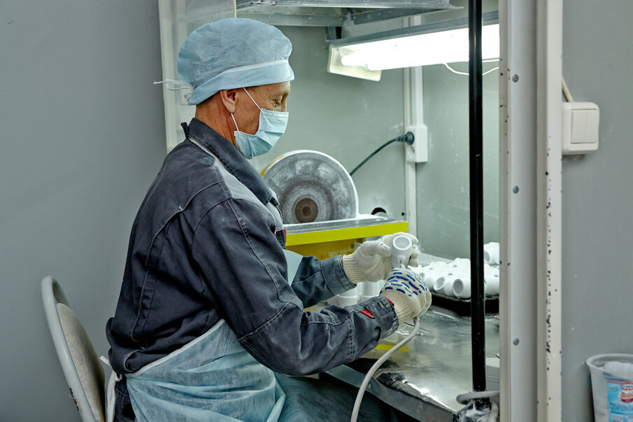 Crucibles production