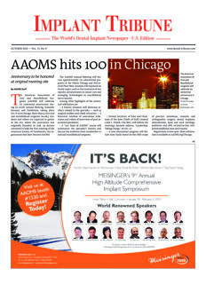 Implant Tribune U.S. No. 9, 2018