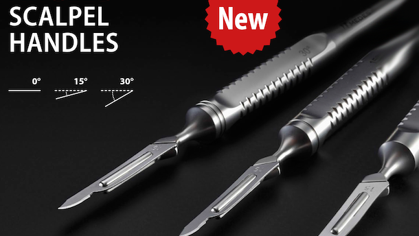 Medesy presenta su mango de bisturí angulado