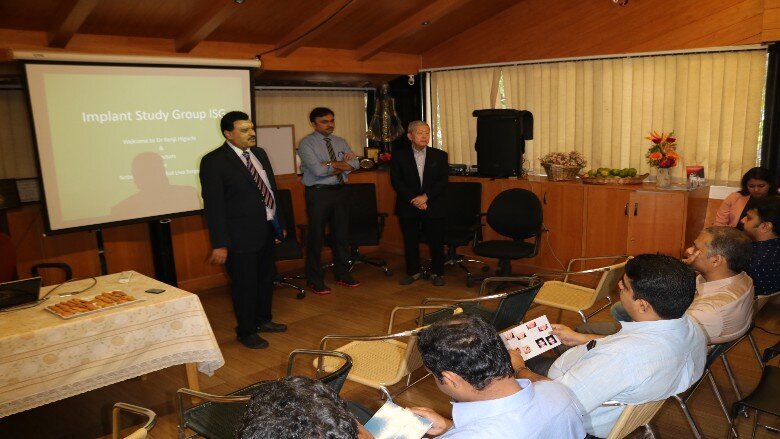 Dr.Girsh Rao with Dr.Kenji Higuchi aat Mukha Facial surgery, Bangalore