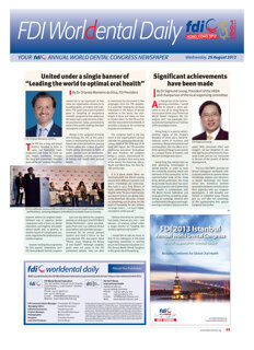 World Dental Daily Hong Kong, 29 Aug. 2012 World Dental Daily Hong Kong, 29 Aug. 2012