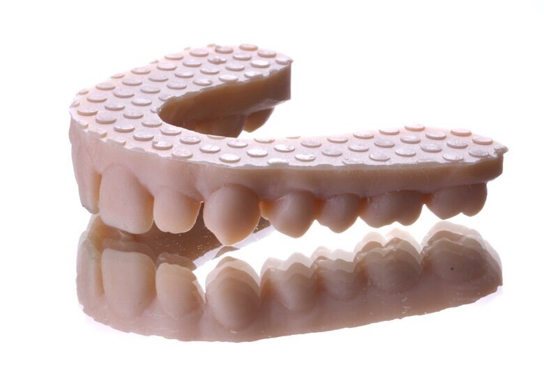 Fig. 12. Modelo de los dientes antes de la caracterización.