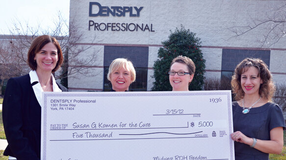 DENTSPLY Professional donates $5,000 to Susan G. Komen for the Cure