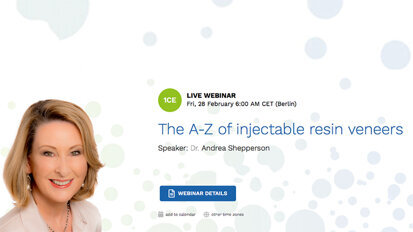 Free webinar focuses on injectable composite resin veneers Free webinar focuses on injectable composite resin veneers