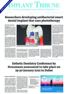 Implant Tribune Middle East & Africa No. 6, 2021