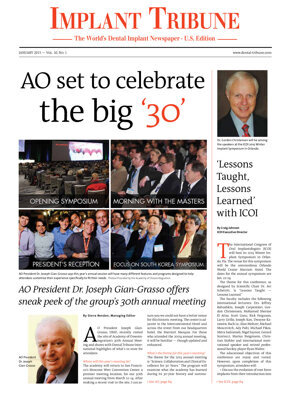 Implant Tribune U.S. No. 1, 2015