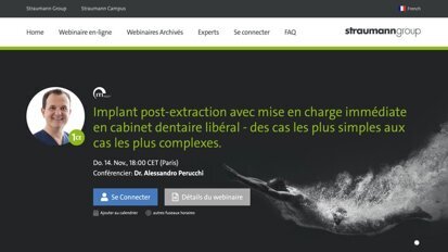La plateforme E-learning dentaire du Groupe Straumann est en expansion