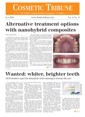 Cosmetic Tribune U.S. No. 6, 2011