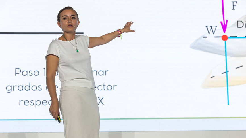 Dr Teresa Cobo chaired the session on orthodontic digital workflows. (Image: Dentsply Sirona)