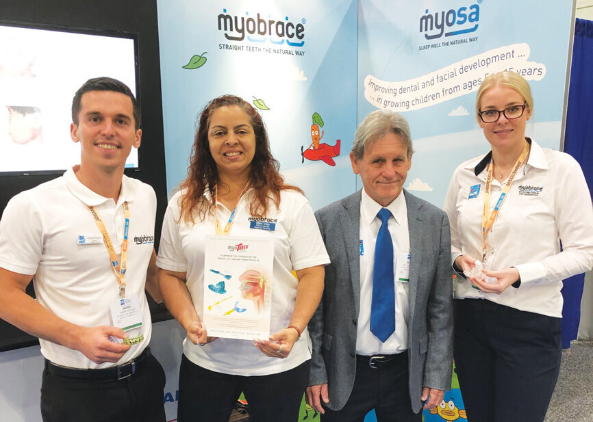 Visit the team of the Myofunctional Research booth to learn about appliances to correct malocclusion.