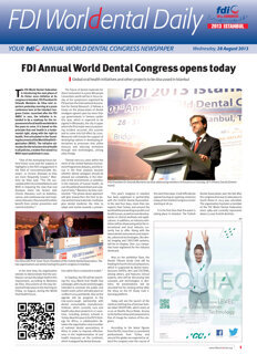 World Dental Daily Istanbul 2013, 28 August World Dental Daily Istanbul 2013, 28 August