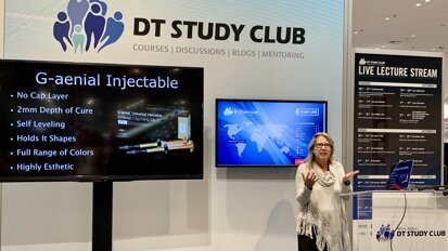 Dr. Lee Ann Brady with her lecture titled “Utilizing high strength injectable composite” (Photograph: DTI)