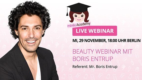 Perfektes Make-up für die Praxis: Boris Entrup gibt online Beauty-Tipps