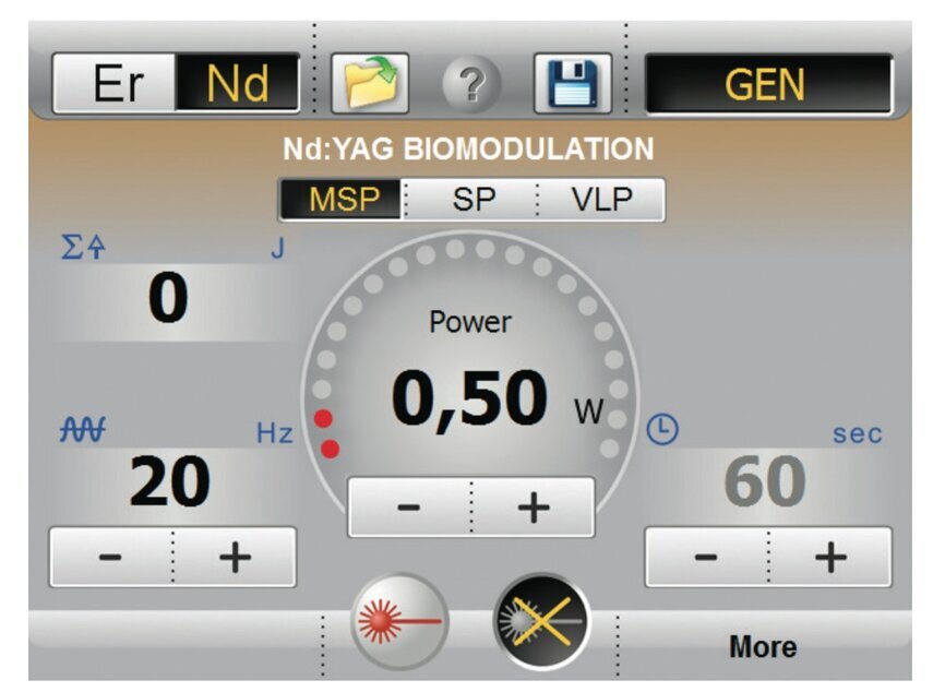Ryc. 8_Ustawienia lasera do biomodulacji Genova®.