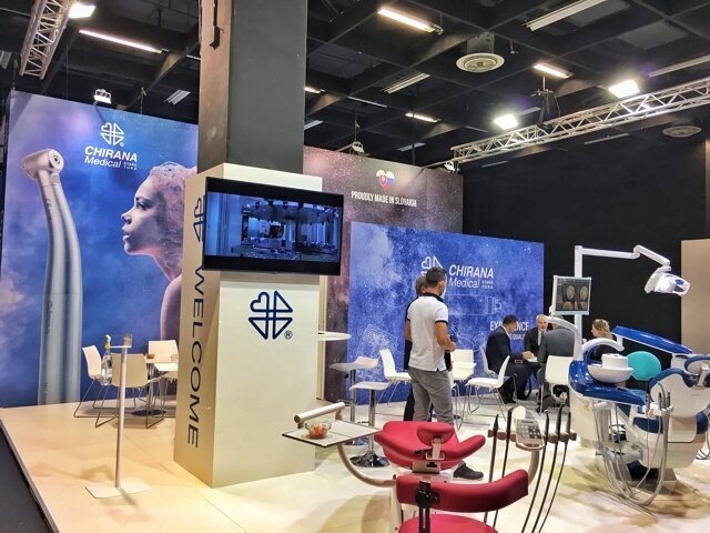 Chirana Medical, zástupce ze Slovenska, sice zmenšila stánek, ale na výstavě opět nechyběla.