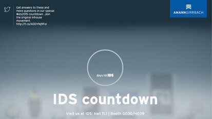 Amann Girrbach spouští na svém webu odpočítávání pro zkrácení času zbývajícího do konání výstavy IDS 2015
