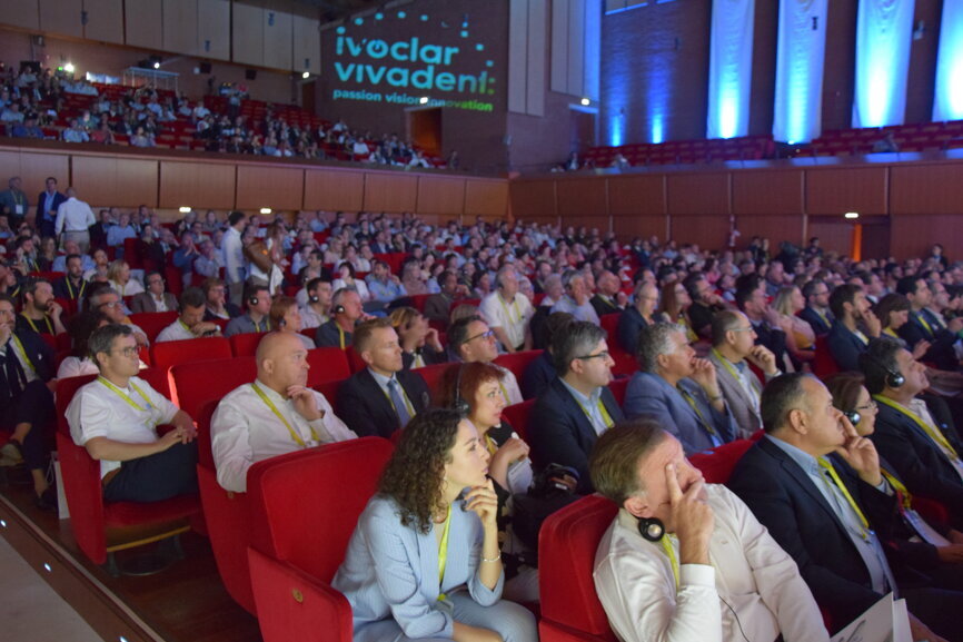 The audience in the auditorium.
