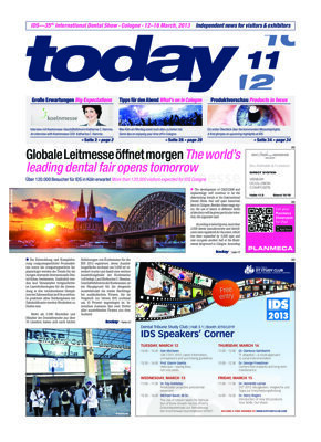 today IDS 2013 Cologne 11 March today IDS 2013 Cologne 11 March