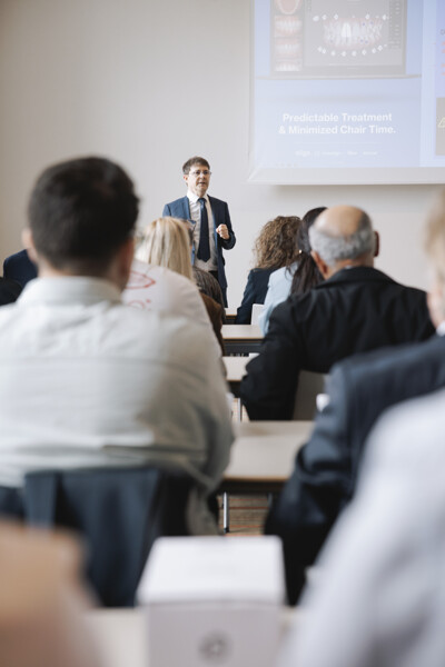 Dr David Couchat leading Align Technology’s Aligner Lab 3.0—turning digital treatment planning into hands-on clinical strategy.